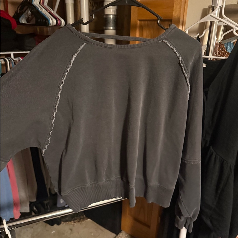 American Eagle Outfitters Charcoal Sweatshirt